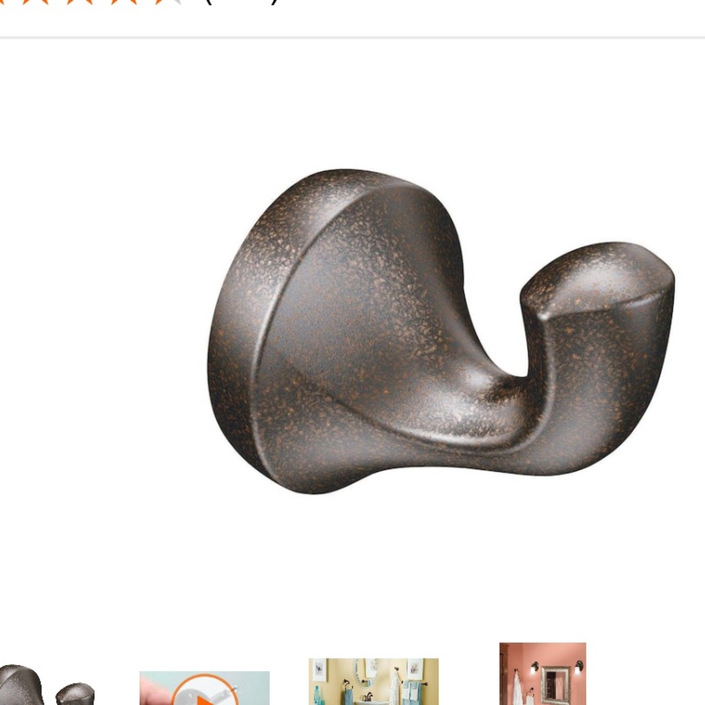 3left! Clearance MOEN Eva Single Robe Hook in Oil Rubbed Bronze